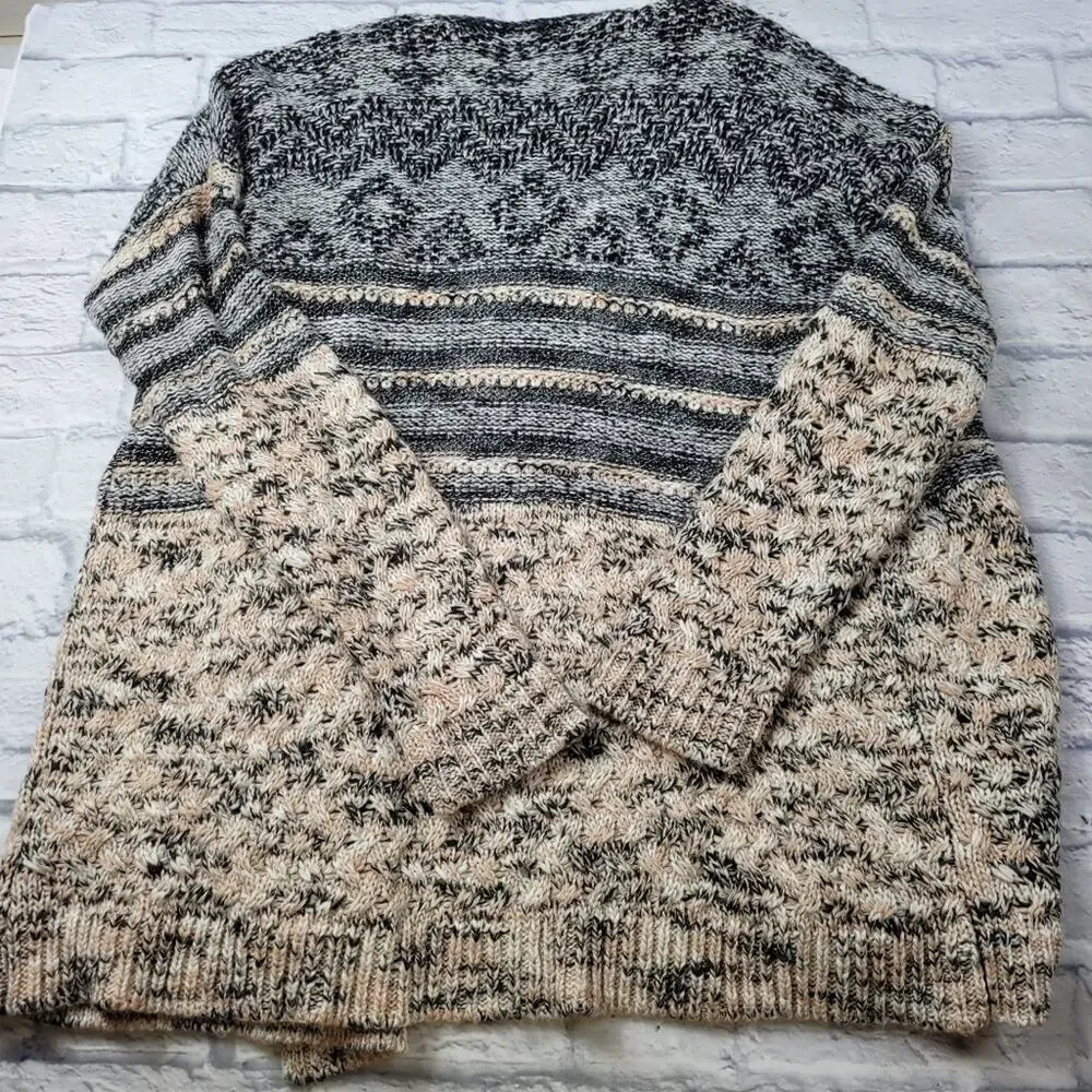 Maurices Long Marled Open Front Cardigan size XL